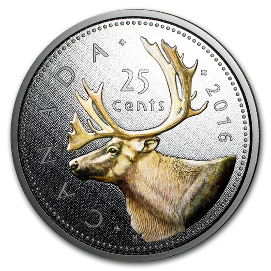 2016 Canada 5 oz Silver Big Coin Series Proof (25 Cent Coin) 2016 Canada 5 oz Silver Big Coin Series Proof (25 Cent Coin)